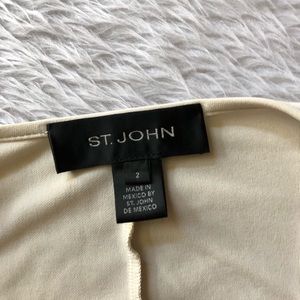 St. John Tops - St.John Light Cream Faux Wrap Blouse St. John Tops - St.John Light Cream Faux Wrap Blouse
